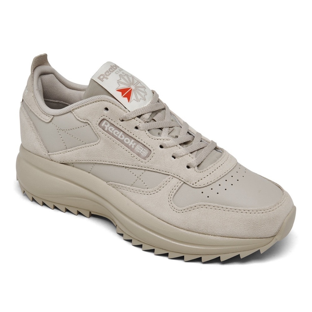 Reebok Classic Leather Athletic Shoe Beige Monochrome